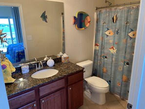 Bathroom with tub/shower combination - Crystal Towers 609, Corner Unit Your Perfect Beach Getaway Awaits You! (Gulf Shores)