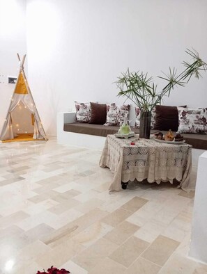 Family Villa, 2 Bedrooms | Living area | Flat-screen TV