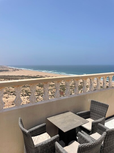 Seemingly warm sea view