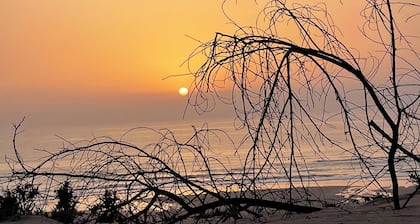 Seemingly warm sea view