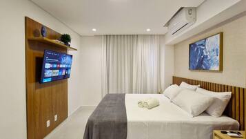 Apartamento conforto | Wi-Fi de cortesia, roupa de cama