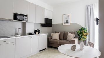 SOL Ember | Living area | 43-inch flat-screen TV with digital channels