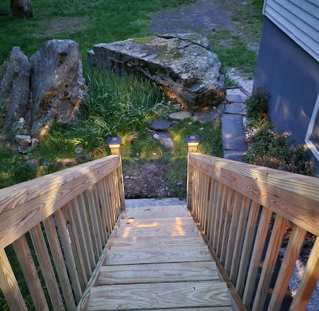 Property grounds. 3-bedroom house in charming Forestburgh with WiFi, AC. Start your getaway now.