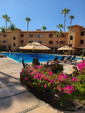 Pool - Ocean view condo, La Jolla, San José del Cabo with WiFi, AC, newly remodeled. (San José del Cabo)