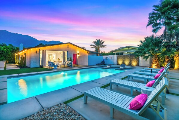 A heated pool