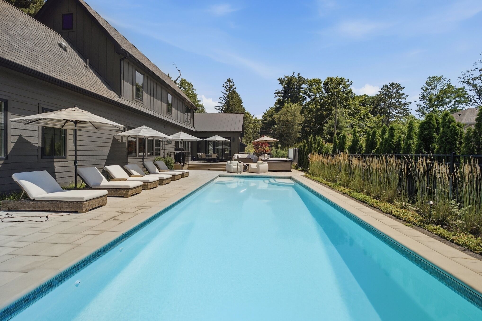 A heated pool
