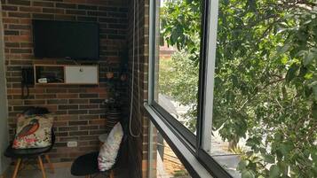 50-inch Smart TV with cable channels