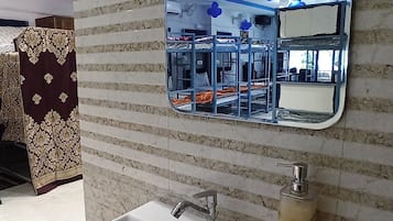 Shared Dormitory, Balcony, City View | Bathroom sink