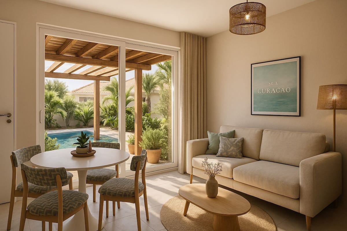 Comfort Bungalow, Lanai, Garden View | 2 bedrooms, in-room safe, laptop workspace, blackout drapes