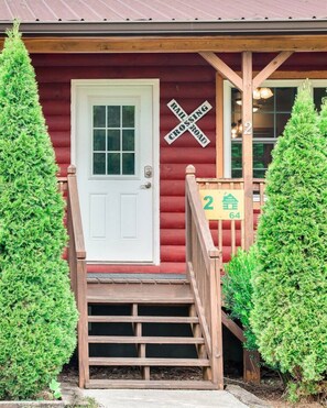 Exterior detail - Train Rides, Trails & Casino Fun : Your Smoky Hub. (Bryson City)