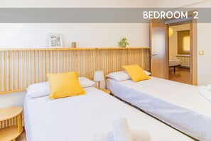 2 bedrooms, iron/ironing board, travel crib, WiFi