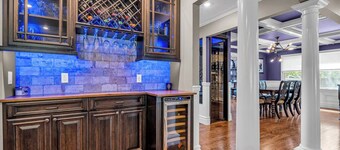 Estate Retreat in Toms River on Serene Brook with Private Island