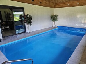 Indoor pool, a heated pool