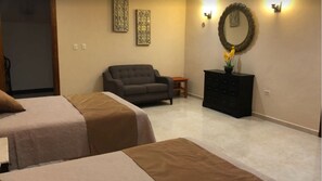 Classic Room, 2 Double Beds, Patio | Free WiFi