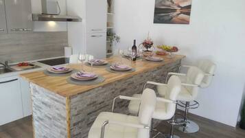 House (Holiday Home Luca) | Private kitchen | Fridge