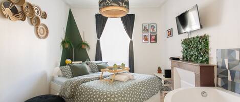 1 chambre, fer et planche Ă repasser, Wi-Fi, literie fournie