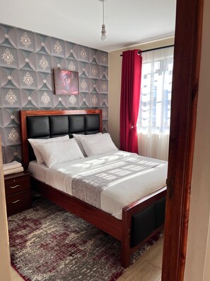 1 chambre, fer et planche à repasser, Wi-Fi, draps fournis