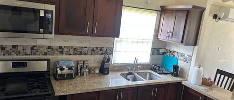 Microwave, oven, stovetop