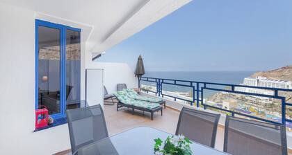 Ferienwohnung 'Taurito's Sea Sunset View' mit Meerblick, Gemeinschaftspool & WLAN