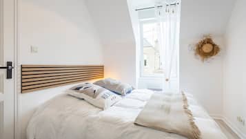 2 makuuhuonetta, vuodevaatteet