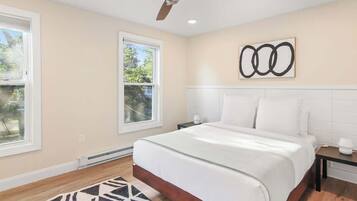 2 habitaciones, tabla de planchar con plancha, cuna de viaje y wifi