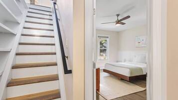 2 bedrooms, iron/ironing board, travel cot, WiFi