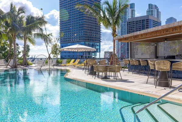 Una piscina riscaldata