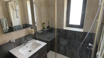 Shower, hair dryer