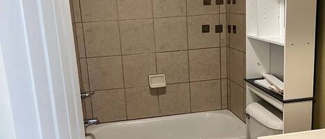 Towels, soap, toilet paper