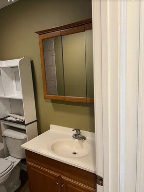 Towels, soap, toilet paper