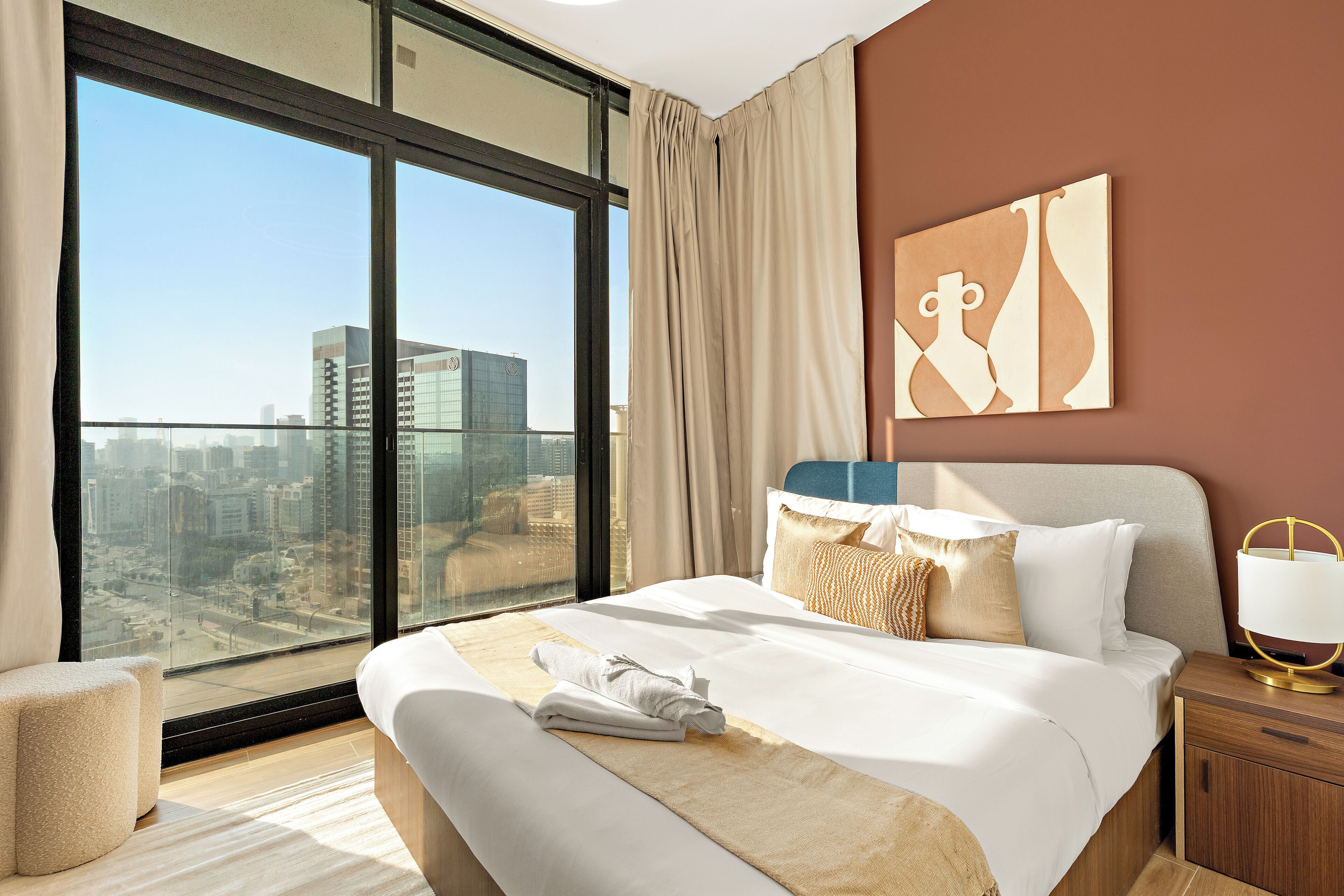 Egyptian cotton sheets, premium bedding, memory-foam beds, in-room safe