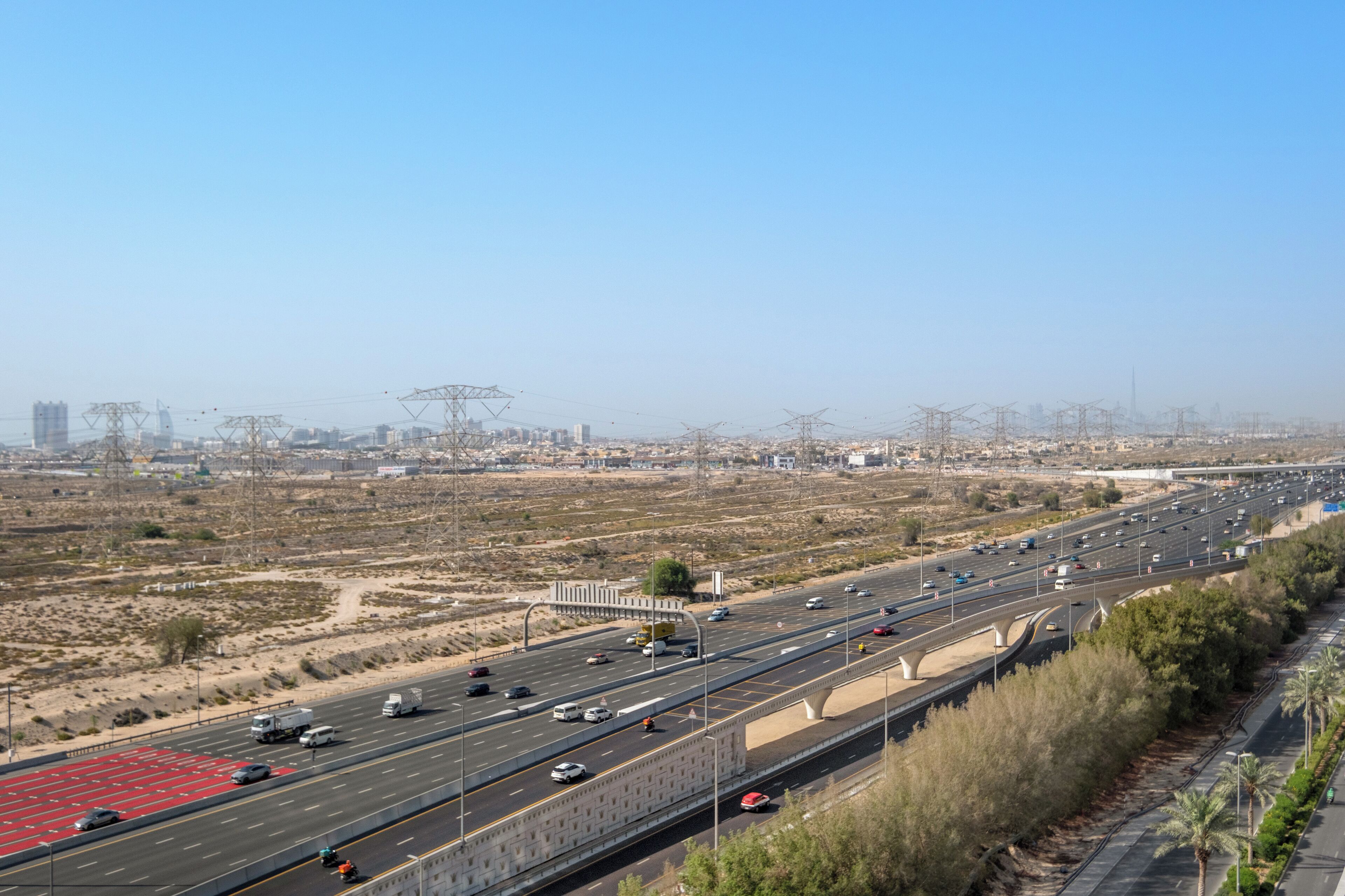 منظر من الجو على ارتفاع عالٍ