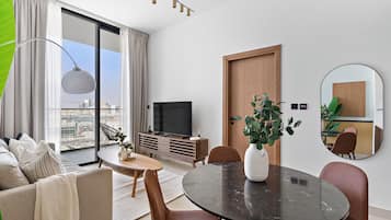 Departamento económico | Área de sala de estar | Smart TV de 50 pulgadas con canales digitales