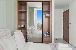 Superior-Apartment, Balkon, Stadtblick