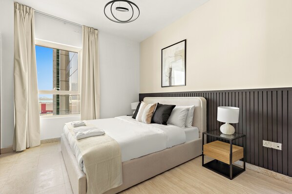 Deluxe appartement | 2 slaapkamers, lakens van Egyptisch katoen, luxe beddengoed