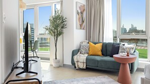 Studio – club, balkong, byutsikt | Oppholdsområde
