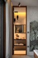 Junior Suite, Patio, Sea View | Premium bedding, minibar, free WiFi, bed sheets