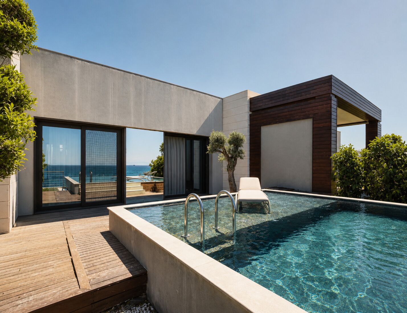 Villa superior, vistas al mar | Terraza o patio