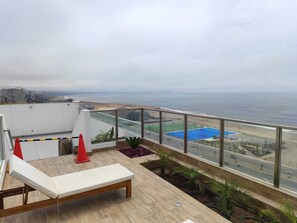 Terrace/patio - Apartment in Costa Verde with view of the Pacific Ocean (San Miguel)