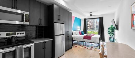 Microwave, oven, stovetop, dishwasher