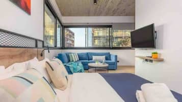 Amine 603 Studio in Mar Mikhael | Caja fuerte, tabla de planchar con plancha, wifi gratis