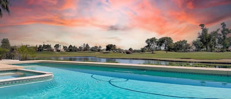 Una piscina riscaldata