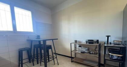 T3 entièrement climatisé avec jardin, place de parking et belle terrasse à PRADES