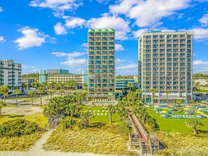 Exterior - Cozy 1 Bedroom Oceanview Condo! City and Ocean Views! Meridian 1007 (Myrtle Beach)