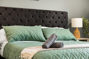 3 bedrooms, iron/ironing board, travel cot, WiFi