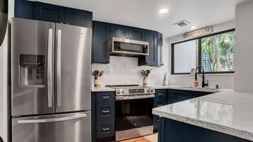 Microwave, oven, stovetop, dishwasher
