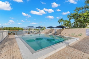 A heated pool