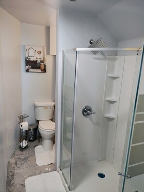 Shower, hair dryer, towels, soap - Honey Comb Hideout 3Br. House Albany (Albany)