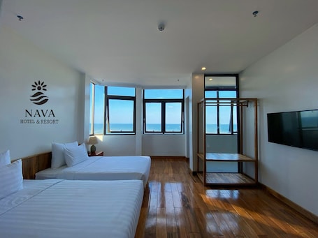 Deluxe Double or Twin Room, 2 Twin Beds | Free WiFi, bed sheets. Nava Hotel & Resort