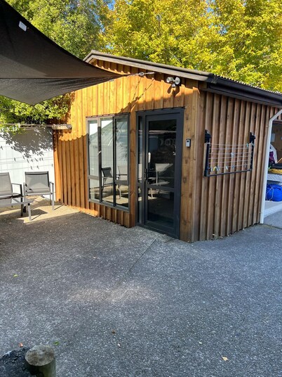 Hamner self-contained sleepout tiny space